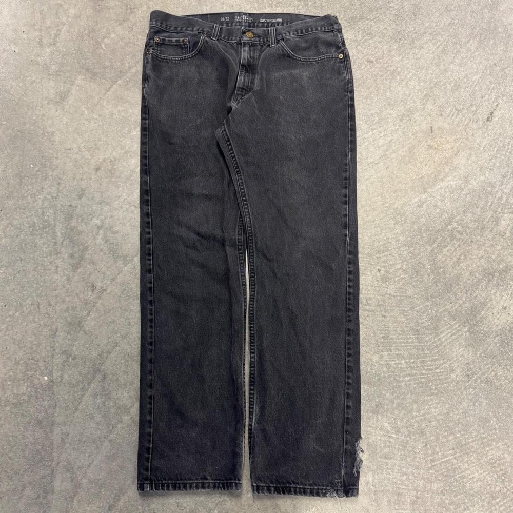 Urban Up Black Jeans Distressed Cotton Grunge Biker Denim Essential 34x32